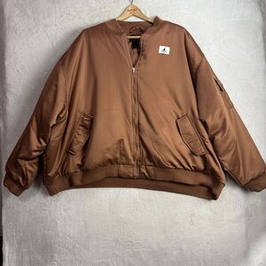 Nike Air Jordan Flight Full Zip Oversized Bomber Jacket Unisex Size 3XL Graphic